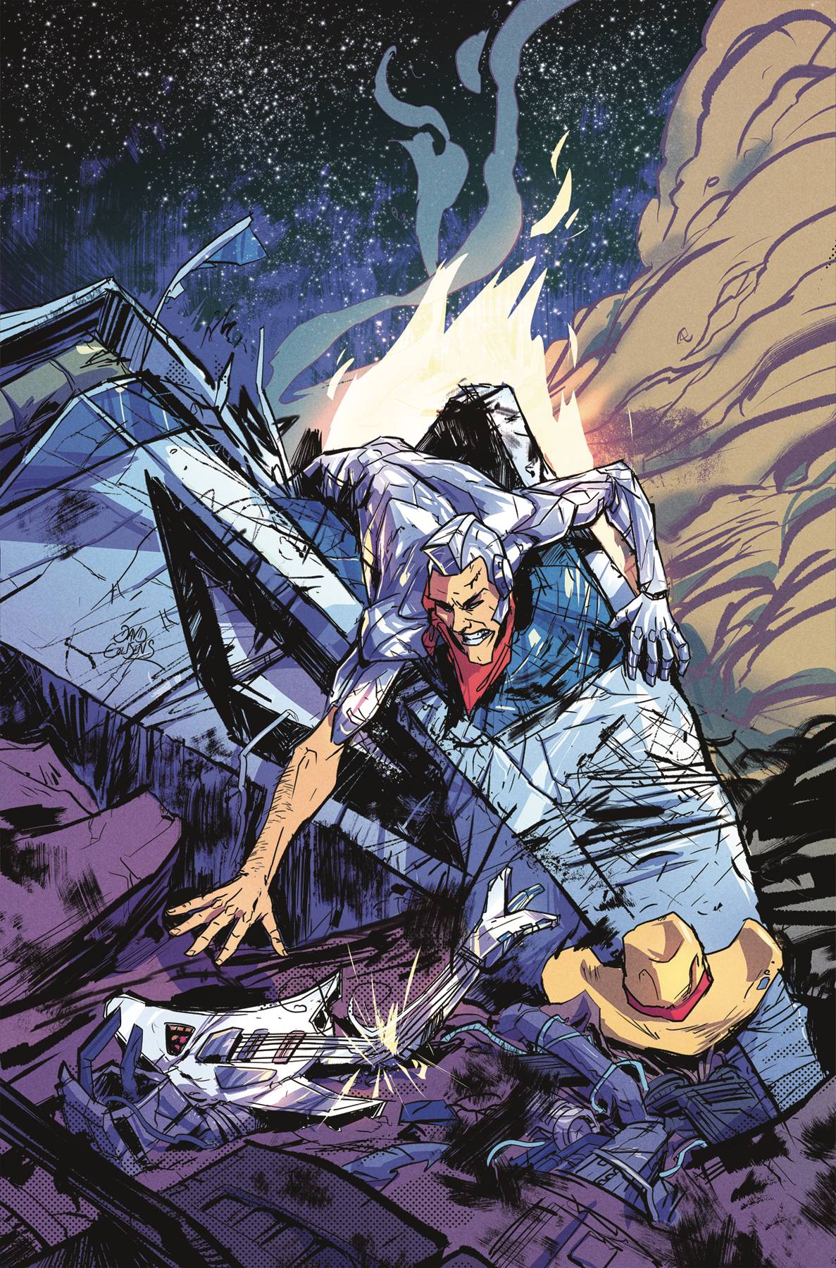 Silverhawks #2 Cvr S 20 Copy Incentive Cousens Battle Damage Virg