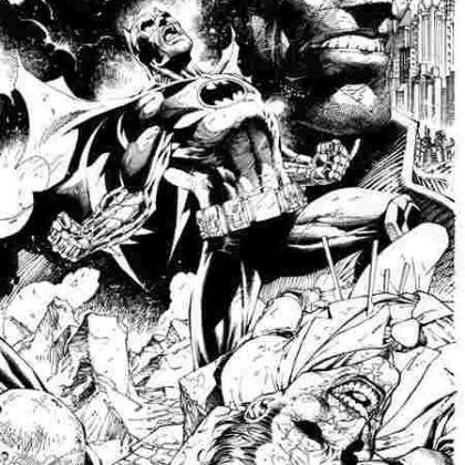 Batman #158 Cvr Q Inc 1:608 Jim Lee & Scott Williams Inks Card Stock Var Signed By Jeph Loeb
