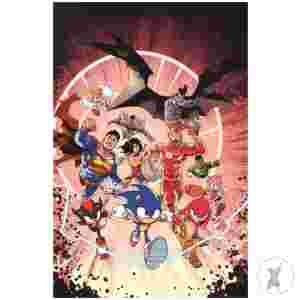 Dc X Sonic The Hedgehog #1 (Of 5) Cvr A Pablo M Collar