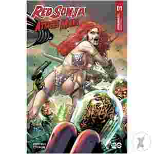 Red Sonja Attacks Mars #1 Cvr C Land