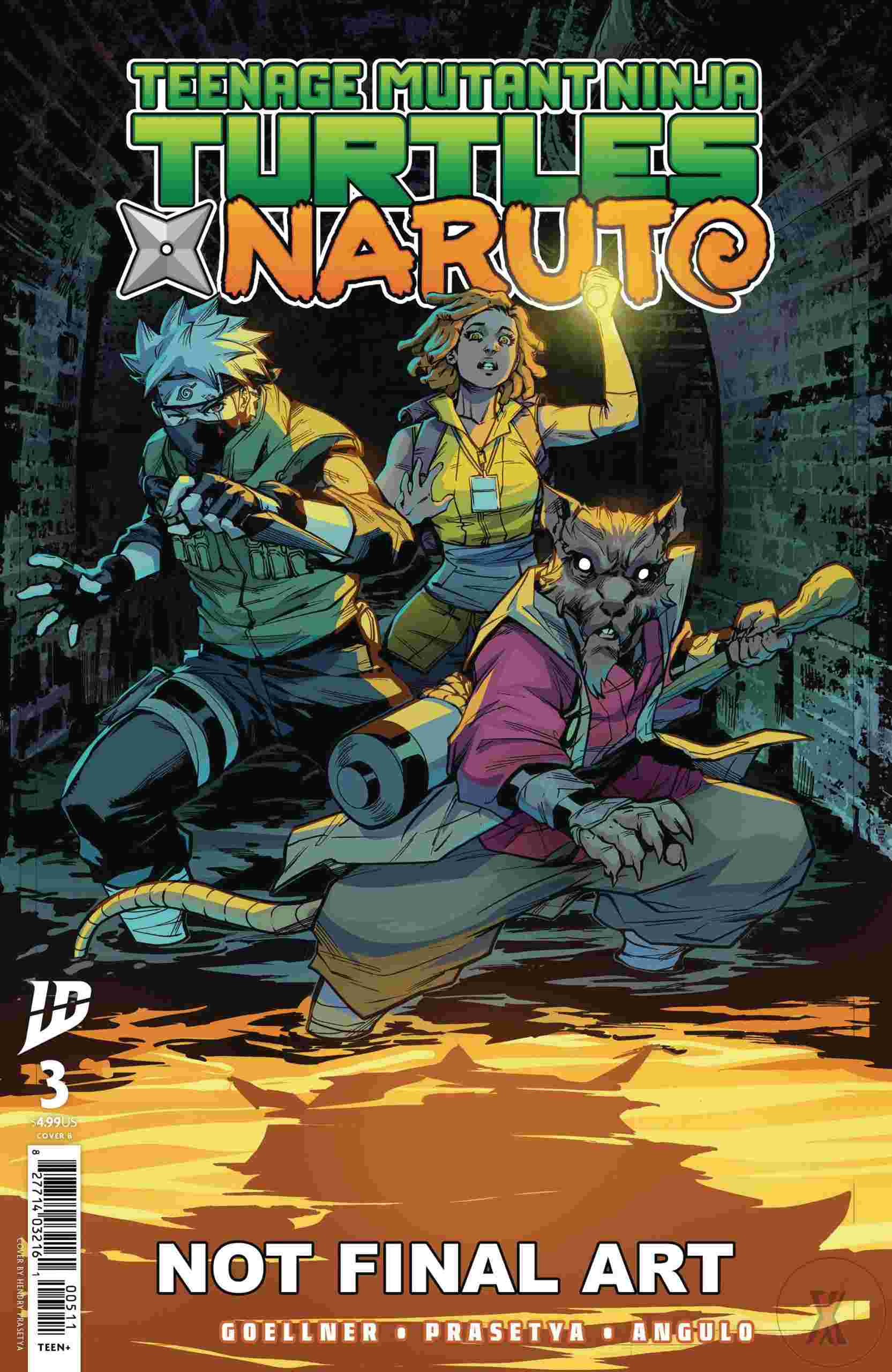 Teenage Mutant Ninja Turtles X Naruto #3 Cvr B Prasetya
