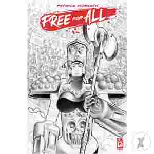 Free For All #1 Cvr F 10 Copy Incv Lesniewski B&W