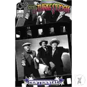 Three Stooges Centennial #1 Kickstarter B&W Photo Cvr E