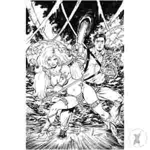Red Sonja Vs Aod #1 Cvr O 20 Copy Incv Seeley Line Art Virgi