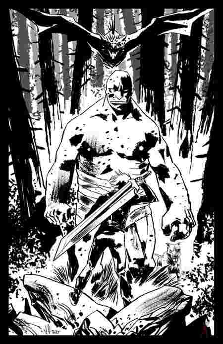 Lost Fantasy #1 Cvr C Inc 1:15 Luca Casalanguida B&W Var