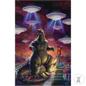 Gozilla Here There Be Aliens #1 Cvr B Hernandez