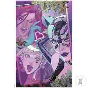 Gotham City Sirens Unfit For Orbit #5 (Of 5) Cvr C Guillem March Connecting Card Stock Var