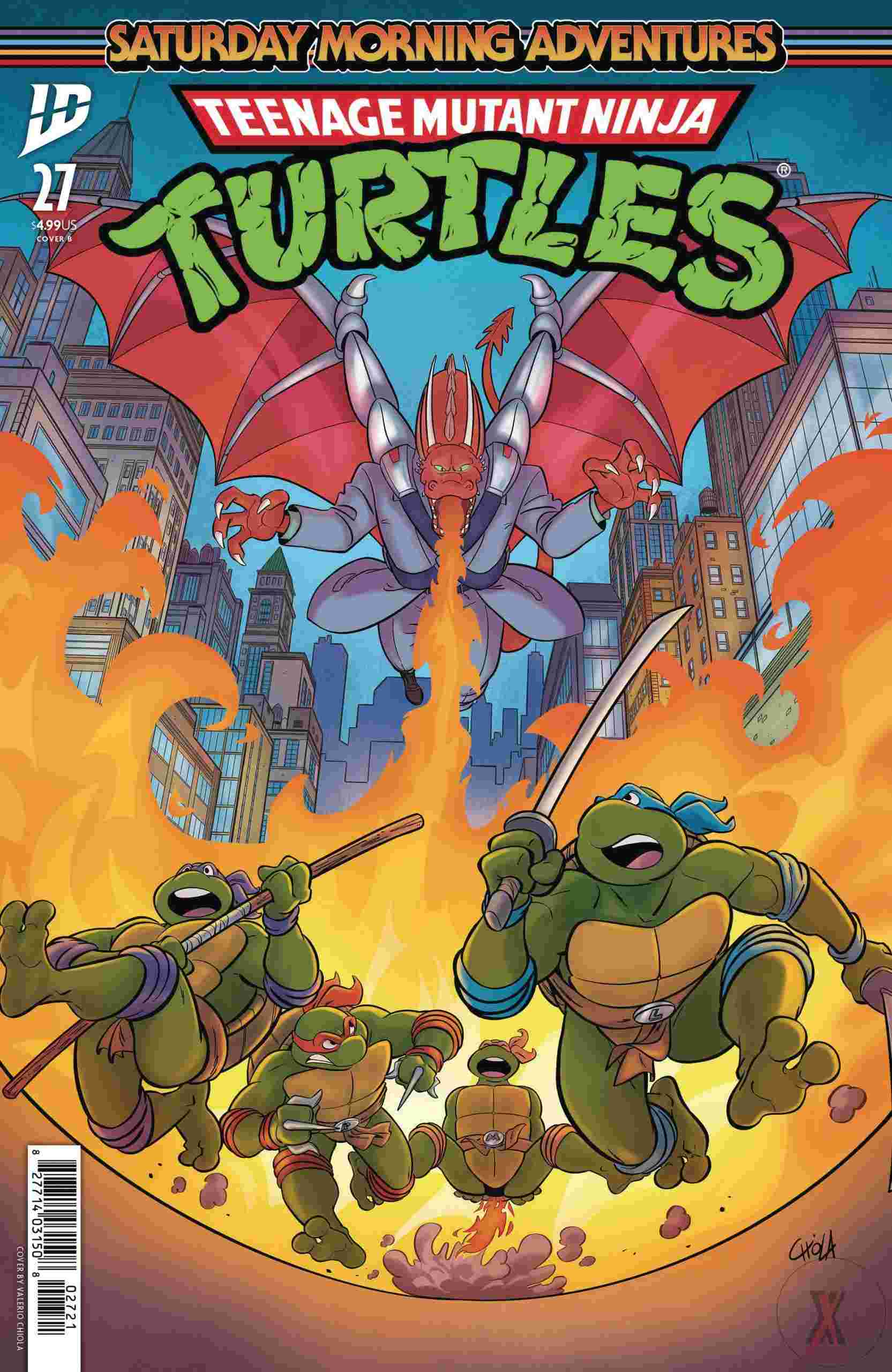 Tmnt Saturday Morning Adv #27 Cvr B Chiola