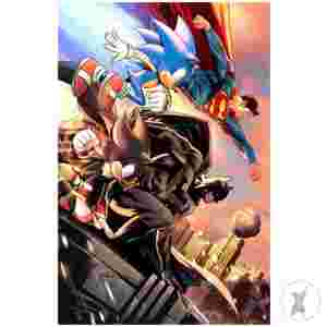 Dc X Sonic The Hedgehog #5 (Of 5) Cvr B Lucas Meyer Card Stock Var