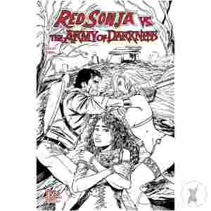Red Sonja Vs Aod #5 Cvr G 10 Copy Incv Seeley Line Art