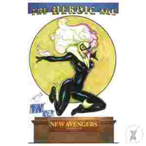 Df Marvel Cvr Art Sgn & Remark Haeser Sentry & Void Sketch (