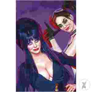 Harley Quinn X Elvira #1 Cvr I Spears Foil Virgin (C: 1-0-0)