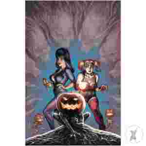 Harley Quinn X Elvira #1 Cvr T 30 Copy Incv Linsner Virgin (