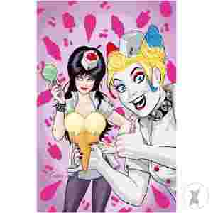 Harley Quinn X Elvira #2 Cvr P 20 Copy Incv 2 Foil Vir (C: 1