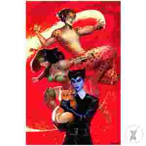 Cheetah And Cheshire Rob The Justice League #3 (Of 6) Cvr C Noobovich Card Stock Var