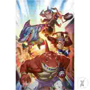 Street Sharks #2 Variant Ri (25) (Santolouco Full Art) Incv 1:25