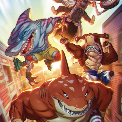 Street Sharks #2 Variant Ri (25) (Santolouco Full Art) Incv 1:25