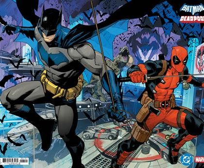 Dc Marvel Batman Deadpool #1 (One Shot) Cvr B Dan Mora Batman Deadpool Wraparound Card Stock Var