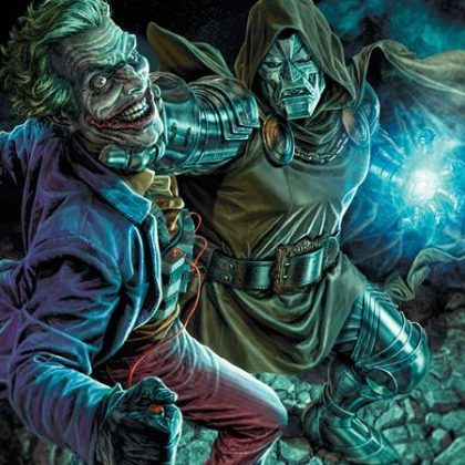 Dc Marvel Batman Deadpool #1 (One Shot) Cvr C Lee  Bermejo Joker Dr Doom Card Stock Var