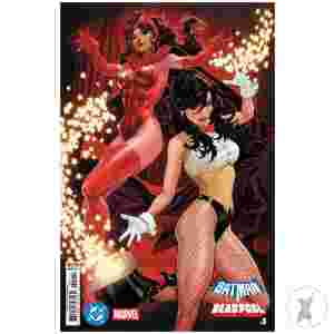 Dc Marvel Batman Deadpool #1 (One Shot) Cvr D Mark Brooks Zatanna Scarlet Witch Card Stock Var