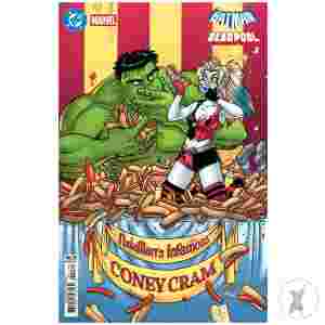 Dc Marvel Batman Deadpool #1 (One Shot) Cvr F Amanda Conner Harley Quinn Hulk Card Stock Var