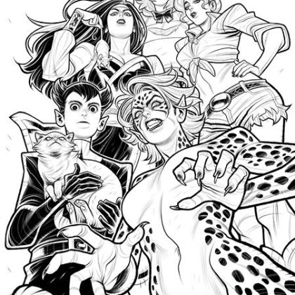 Cheetah And Cheshire Rob The Justice League #5 (Of 6) Cvr C Elizabeth Torque Card Stock Var