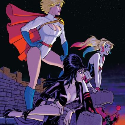 Harley Quinn X Elvira #3 Cvr K Inc 1:20 Amanda Conner Night Virgin Var