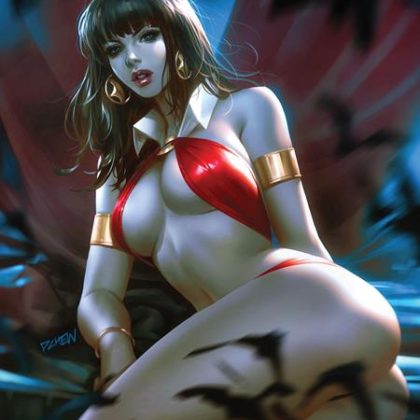 Vampirella #10 Cvr K Inc 1:15 Derrick Chew Virgin Var
