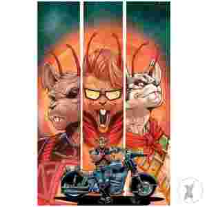 Biker Mice From Mars (2025) #6 Cvr D Inc 1:20 Jordi Taragona B&W Full Art Var