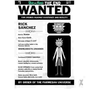 Rick And Morty The End #1 Cvr E Inc 1:10 Most Wanted Var