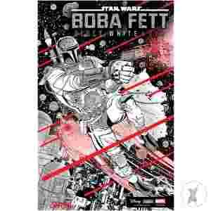 Star Wars: Boba Fett - Black, White & Red #3 Klaus Janson Variant Incv 1:25