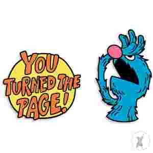 Sesame Street: The Monster At The End Of This Book Enamel Pin Set - Pin Set Of 2