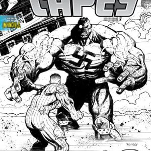 Capes #3 Cvr E Inc 1:50 Ryan Ottley B&W Var