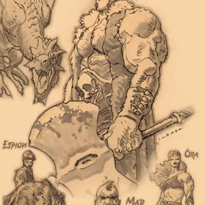 Theyre All Terrible #4 (Of 4) Cvr B Lewis Larosa Character Sketch Var