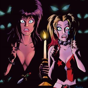 Harley Quinn X Elvira #4 Cvr L Inc 1:20 Amanda Conner Candle Virgin Var