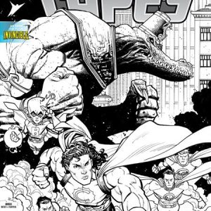 Invincible Universe Capes #4 Cvr E Inc 1:50 Ryan Ottley B&W Var