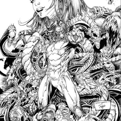 Darkness (2025) #3 Cvr E Inc 1:50 Brett Booth & Sal Regla B&W Var