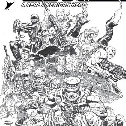 Gi Joe A Real American Hero #325 Cvr B Andy Kubert B&W Var