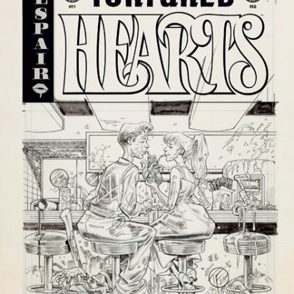 Ec Tortured Hearts #1 (One Shot) Cvr E Inc 1:20 Dustin Weaver B&W Artist Edition Var