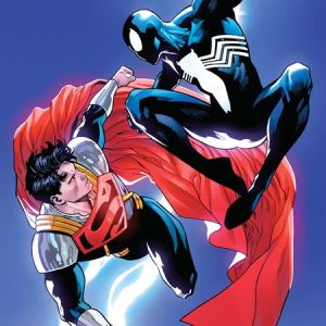 Dc Marvel Superman Spider-Man #1 (One Shot) Cvr R Daniel Sampere Super-Boy Prime & Spider-Man Black Card Stock Var