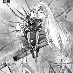 Spawn Scorched #51 Cvr B Ig Guara B&W Var