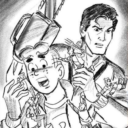 Archie X Army Of Darkness #2 Cvr I Inc 1:15 Bill Galvan Pencils Virgin Var