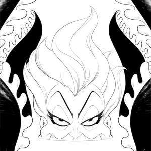 Disney Villains Ursula #2 Cvr I Inc 1:15 Robert Quinn Line Art Virgin Var