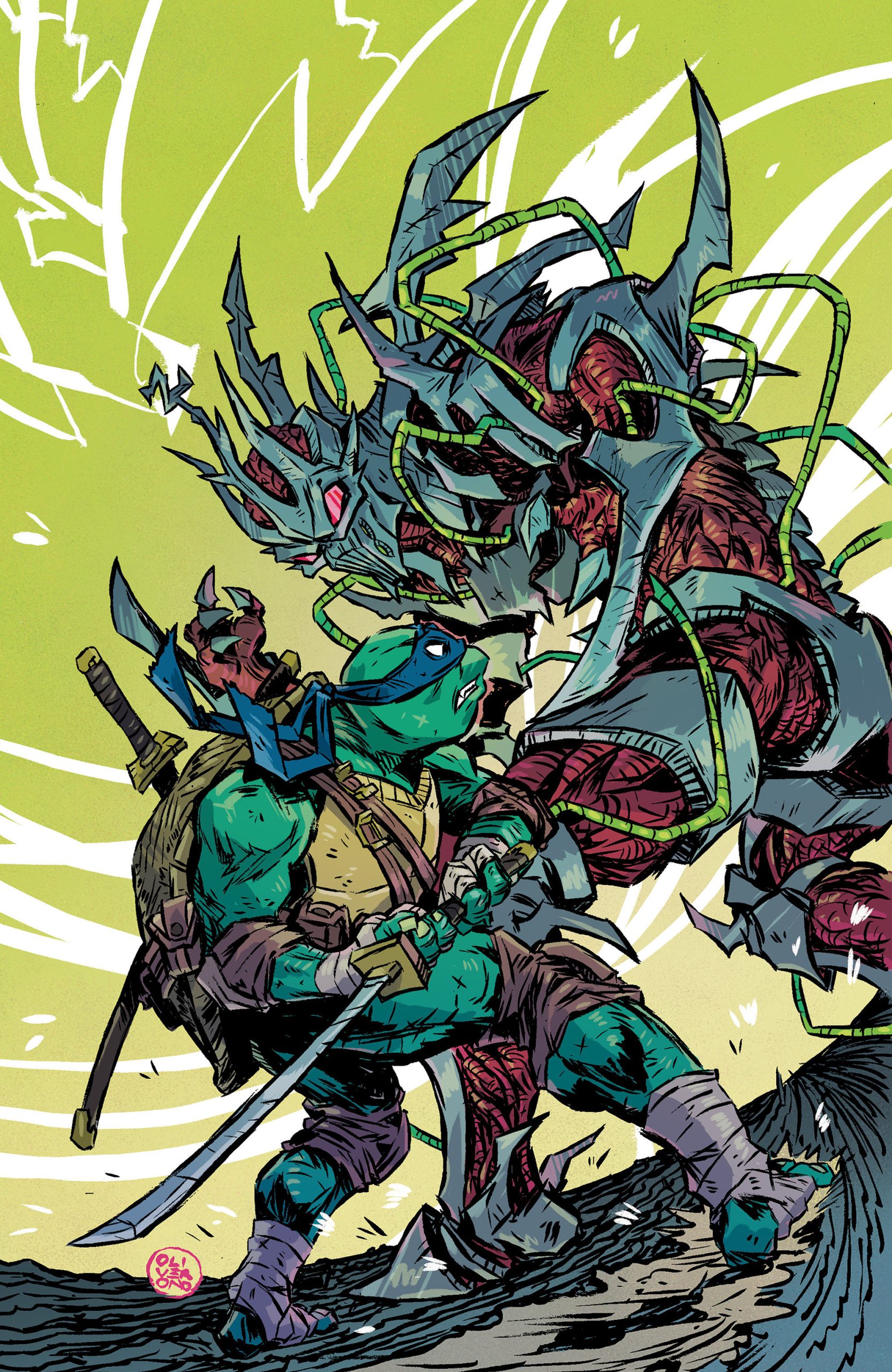 Mighty Morphin Power Rangers/Teenage Mutant Ninja Turtles Iii #5 D 1:5 Incv (Full Art, Ono)