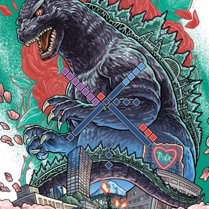 Godzilla Vs. America: Portland Variant Ri (25) (Dewey Full Art) Incv 1:25