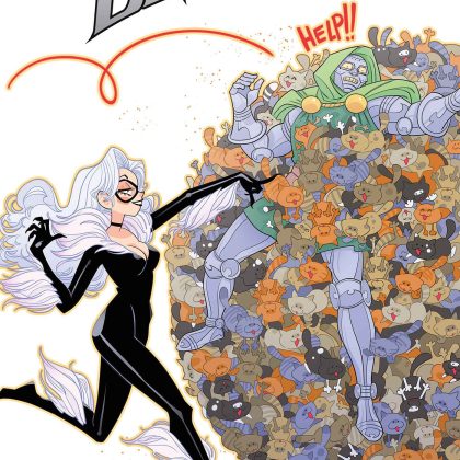 Black Cat #8 Marguerite Sauvage Doom Homage Variant