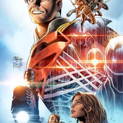 SUPERMAN #37 CVR E EDDY BARROWS THINGS TO COME CARD STOCK VAR (THE REIGN OF THE SUPERBOYS)