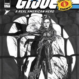 GI JOE A REAL AMERICAN HERO SSSILENT MISSIONS BARONESS #1 (ONE SHOT) CVR C INC 1:10 JOELLE JONES B&W VAR