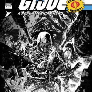 GI JOE A REAL AMERICAN HERO SSSILENT MISSIONS CRIMSON GUARD #1 (ONE SHOT) CVR C INC 1:10 GABRIEL HARDMAN B&W VAR