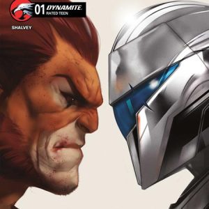 THUNDERCATS X SILVERHAWKS #1 CVR R INC 1:100 BEN OLIVER SIGNED BY LARRY KENNEY (NET) VAR